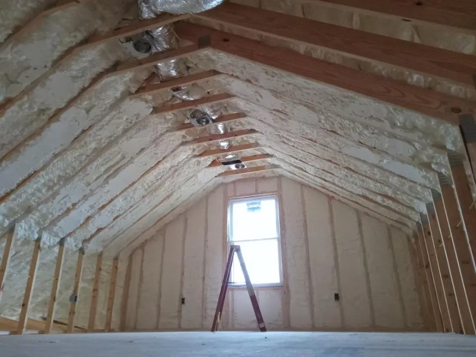 Spray foam roofing application for Crawl Space Insulation project in Lone Tree